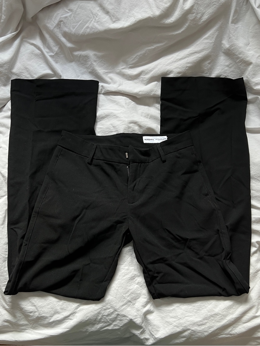 Bershka Low Rise Bootcut Trousers